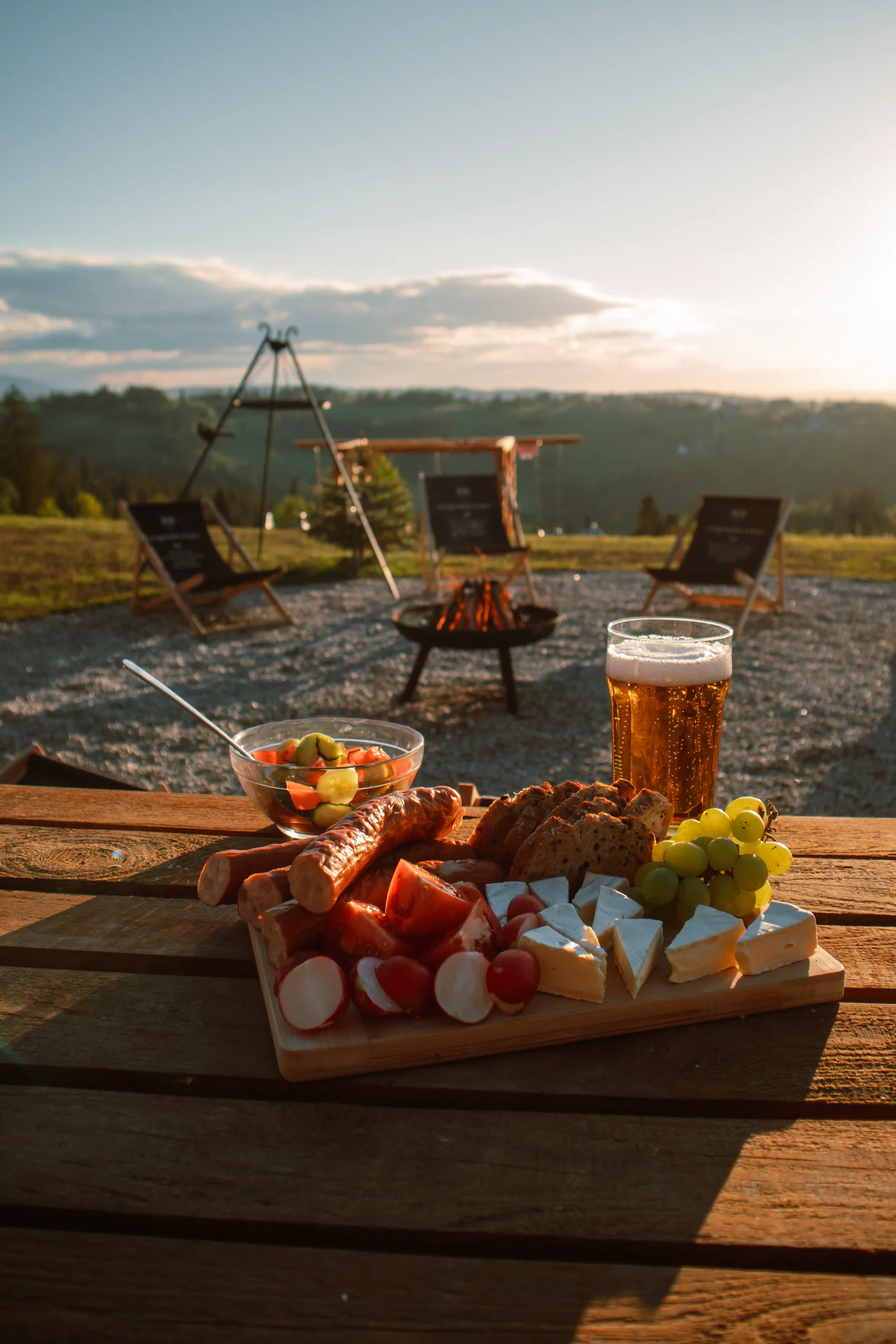 Grill w letnim ogrodzie