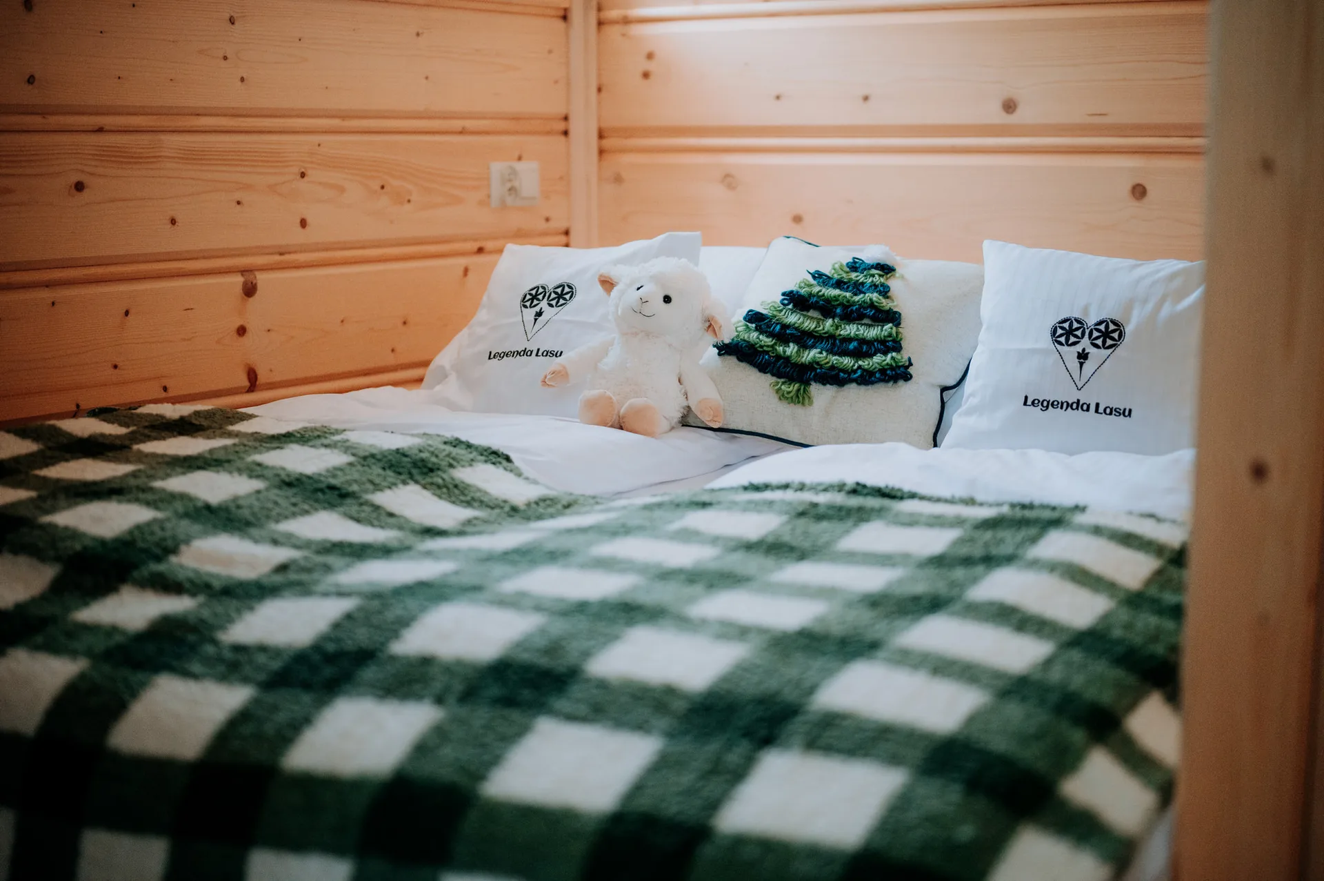 Sypialnia z dużym łóżkiem małżeńskim